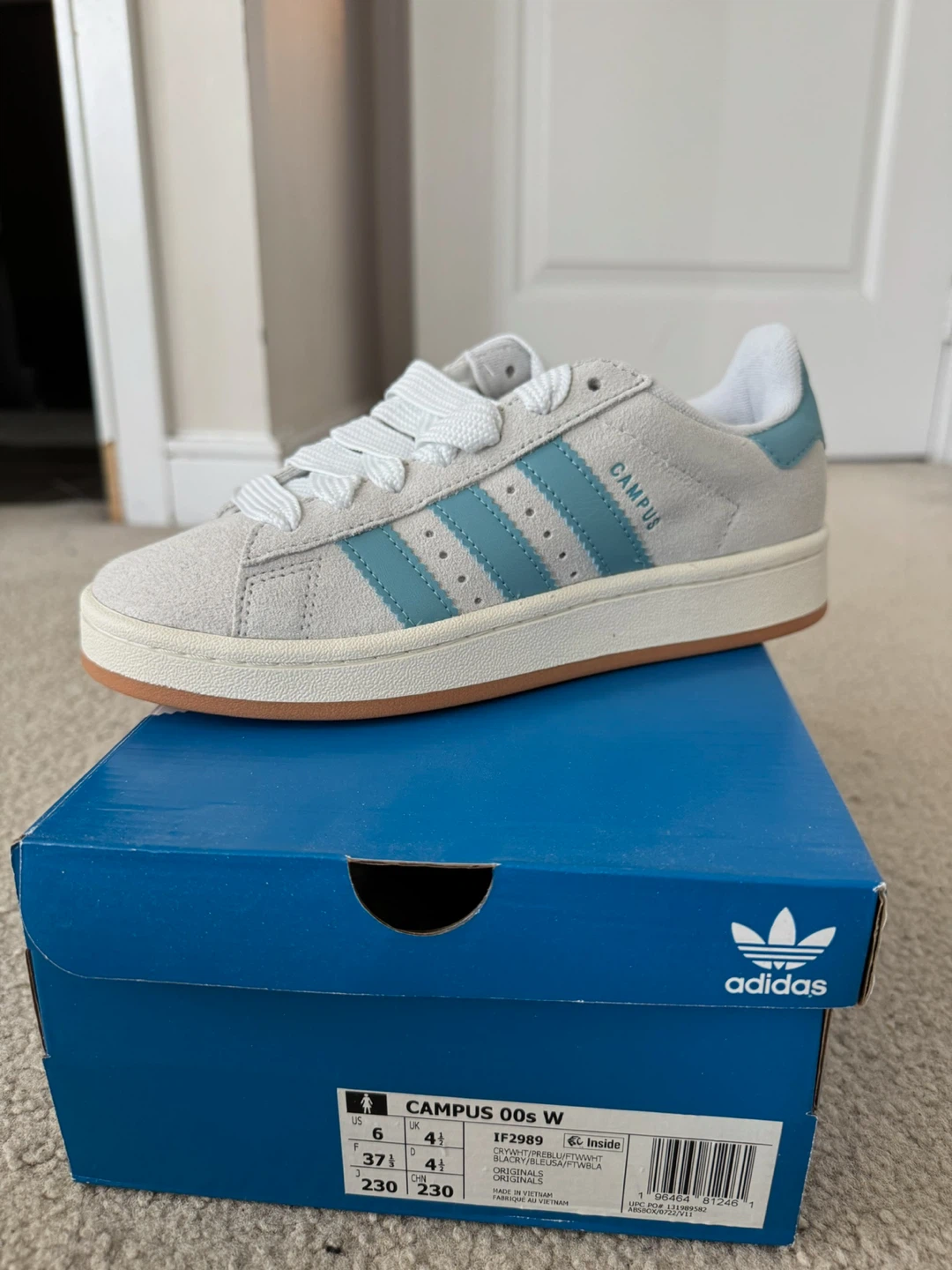 Adidas Campus 00’s - Crystal White Preloved Blue (Size 6) - photo 5