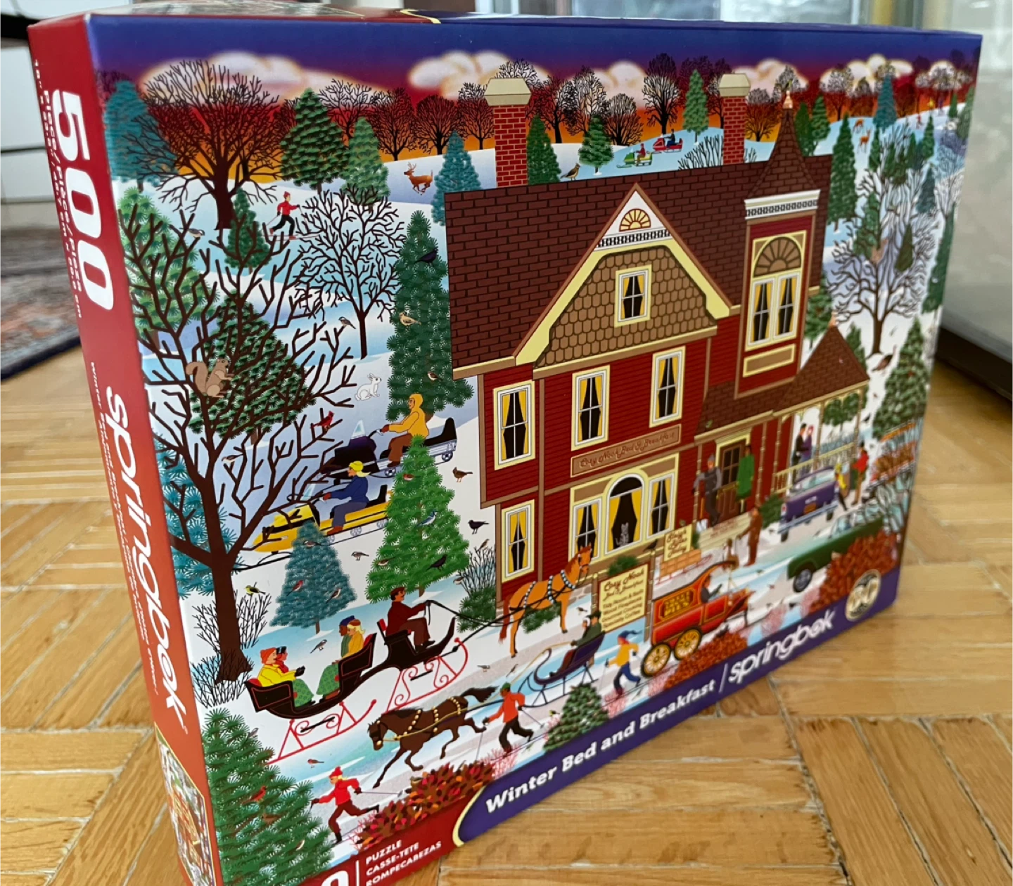 Winter Bed And Breakfast Springbok Jigsaw Puzzle