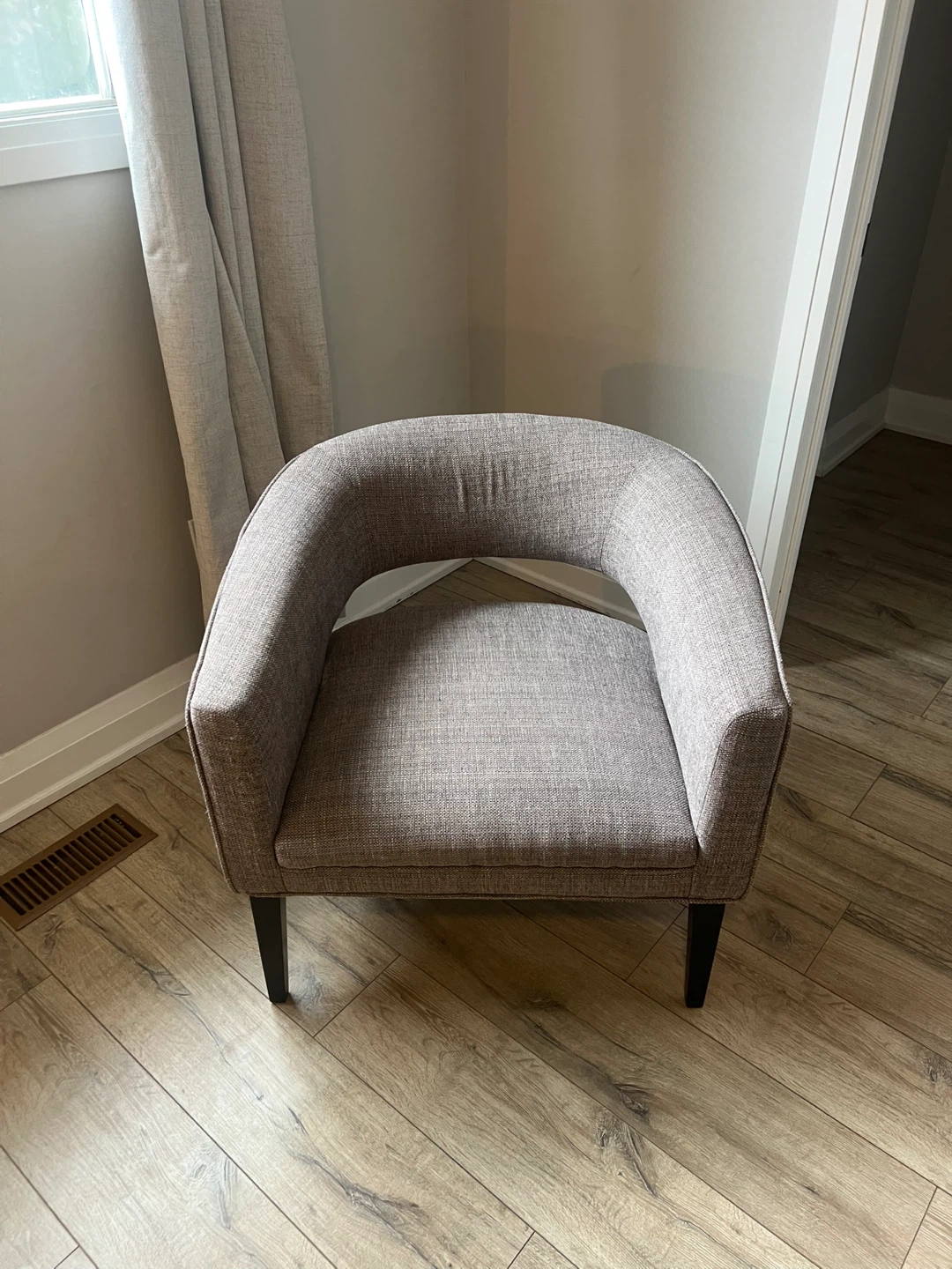 Grey Upholstered Accent Chair - photo 3
