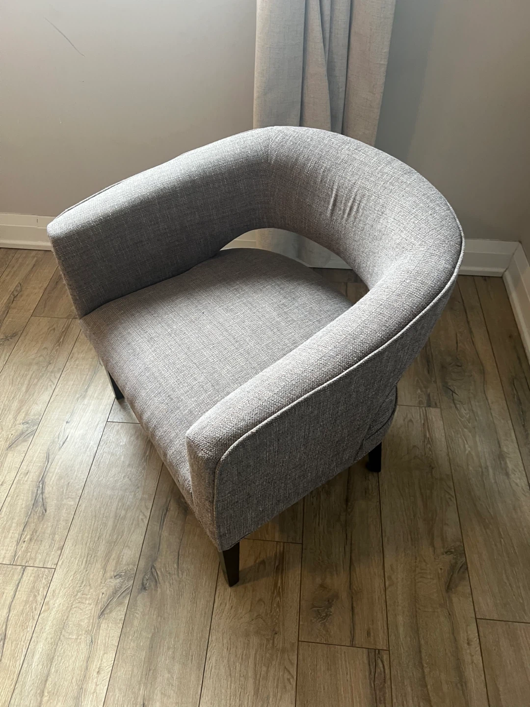 Grey Upholstered Accent Chair - photo 2