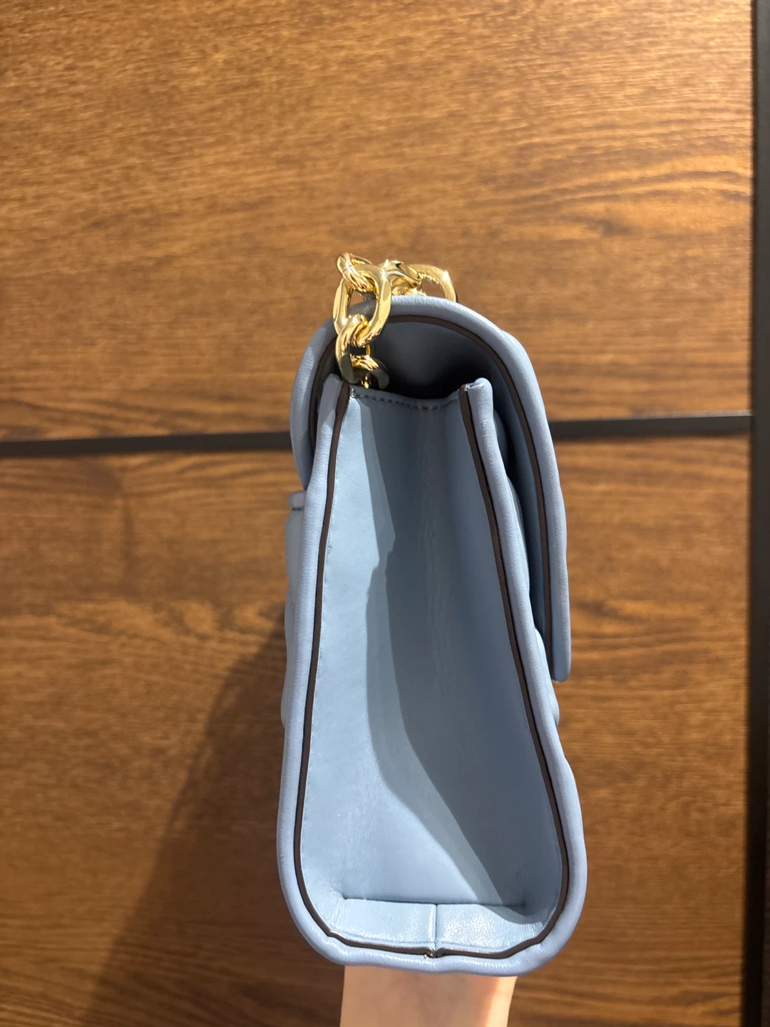 Michael Kors Quilted Leather Shoulder Bag - Light Blue - photo 2