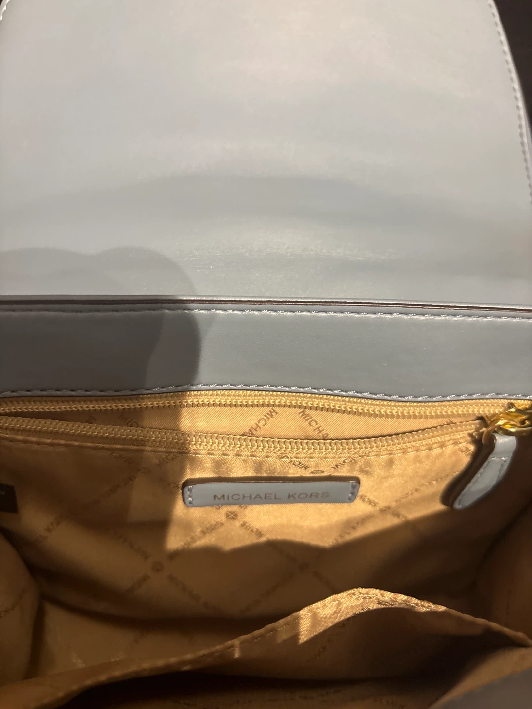 Michael Kors Quilted Leather Shoulder Bag - Light Blue - photo 5