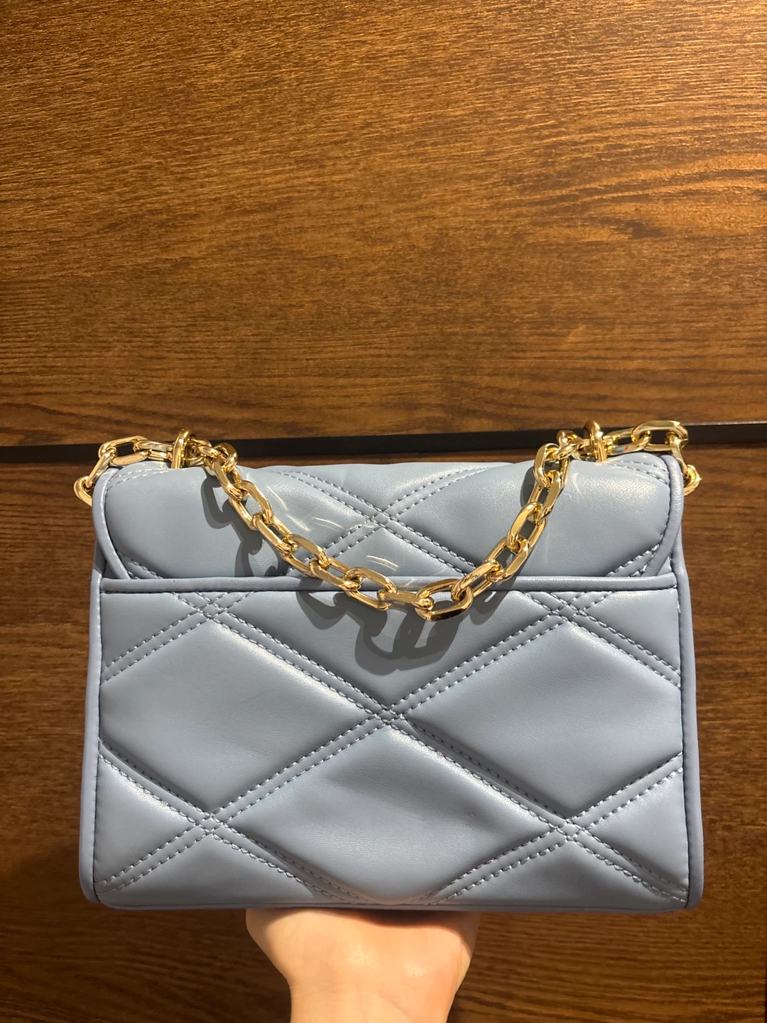 Michael Kors Quilted Leather Shoulder Bag - Light Blue - photo 3