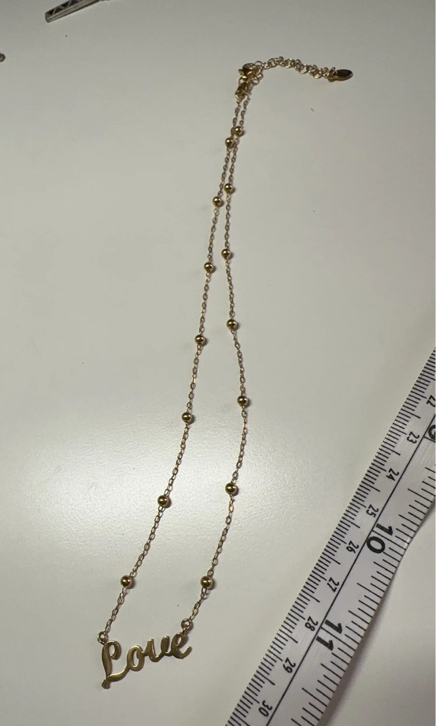 "Love"DANEGRAFT ITALY GOLD OVER STERLING SILVER NECKLACE - photo 3