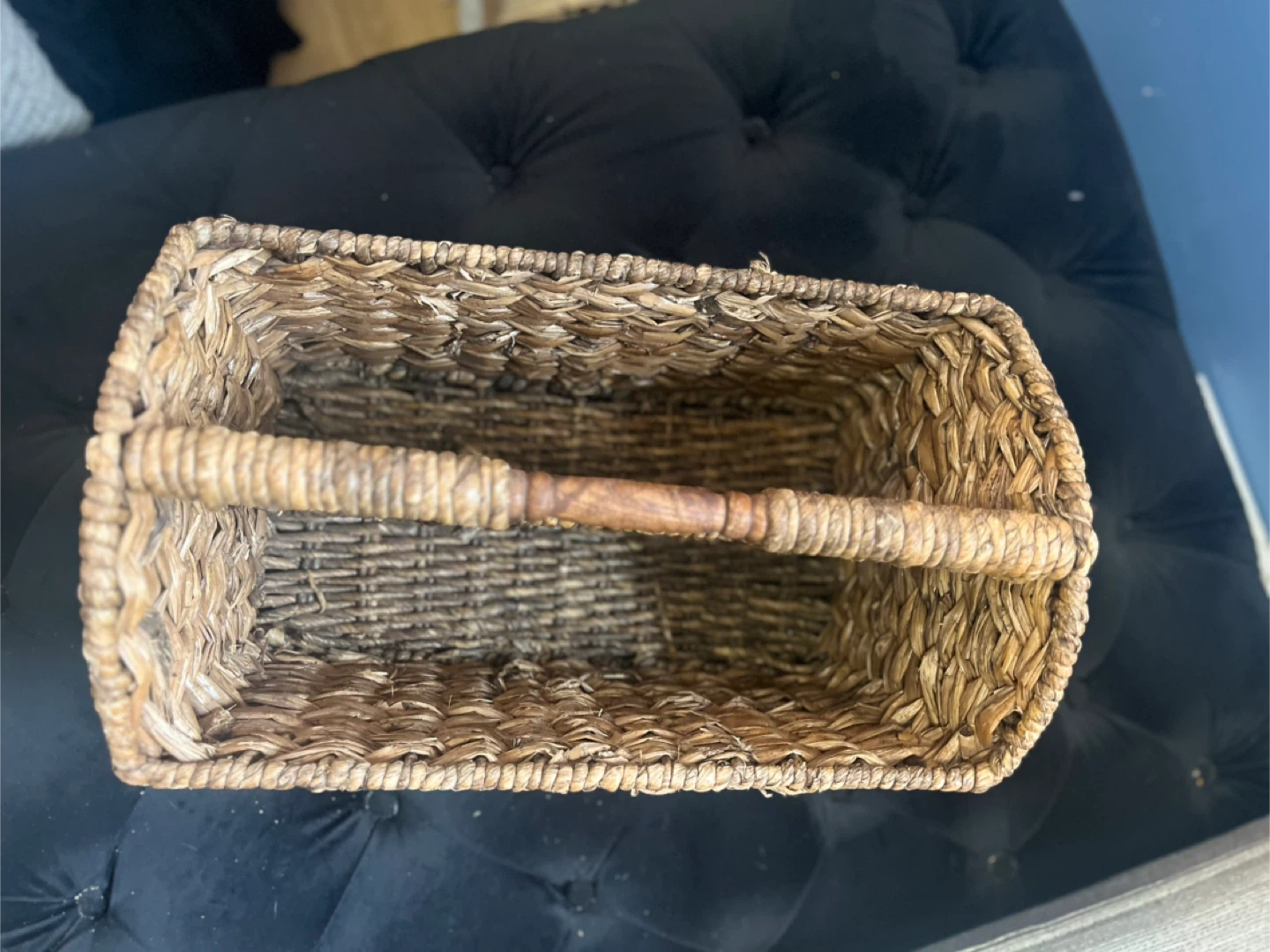 Woven Storage Basket with Handle - photo 3