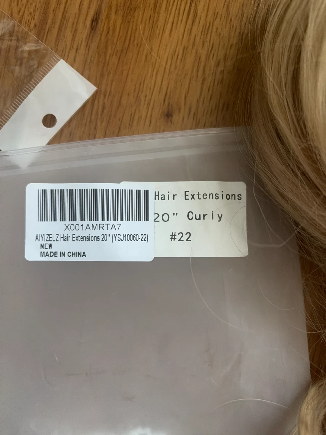 AIYIZELZ Hair Extensions 20" Curly Blonde #22 - photo 2