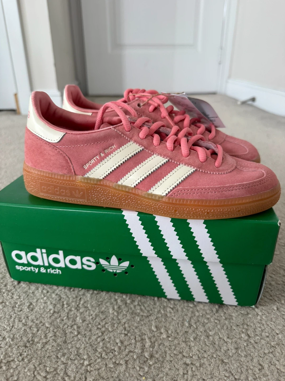Adidas Handball Spezial Sporty & Rich - Pink (Women’s Size: 5.5)