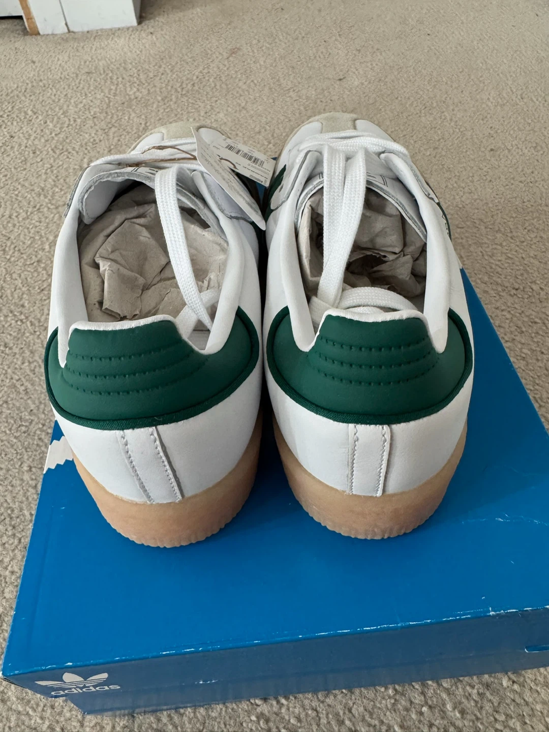 Adidas Sambae - White Collegiate Green (Women’s Size 9) - photo 2