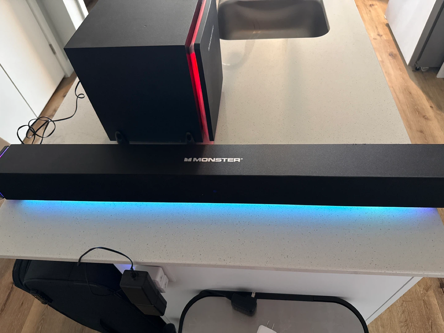 Monster Soundbar and Subwoofer with LED Lights - photo 2