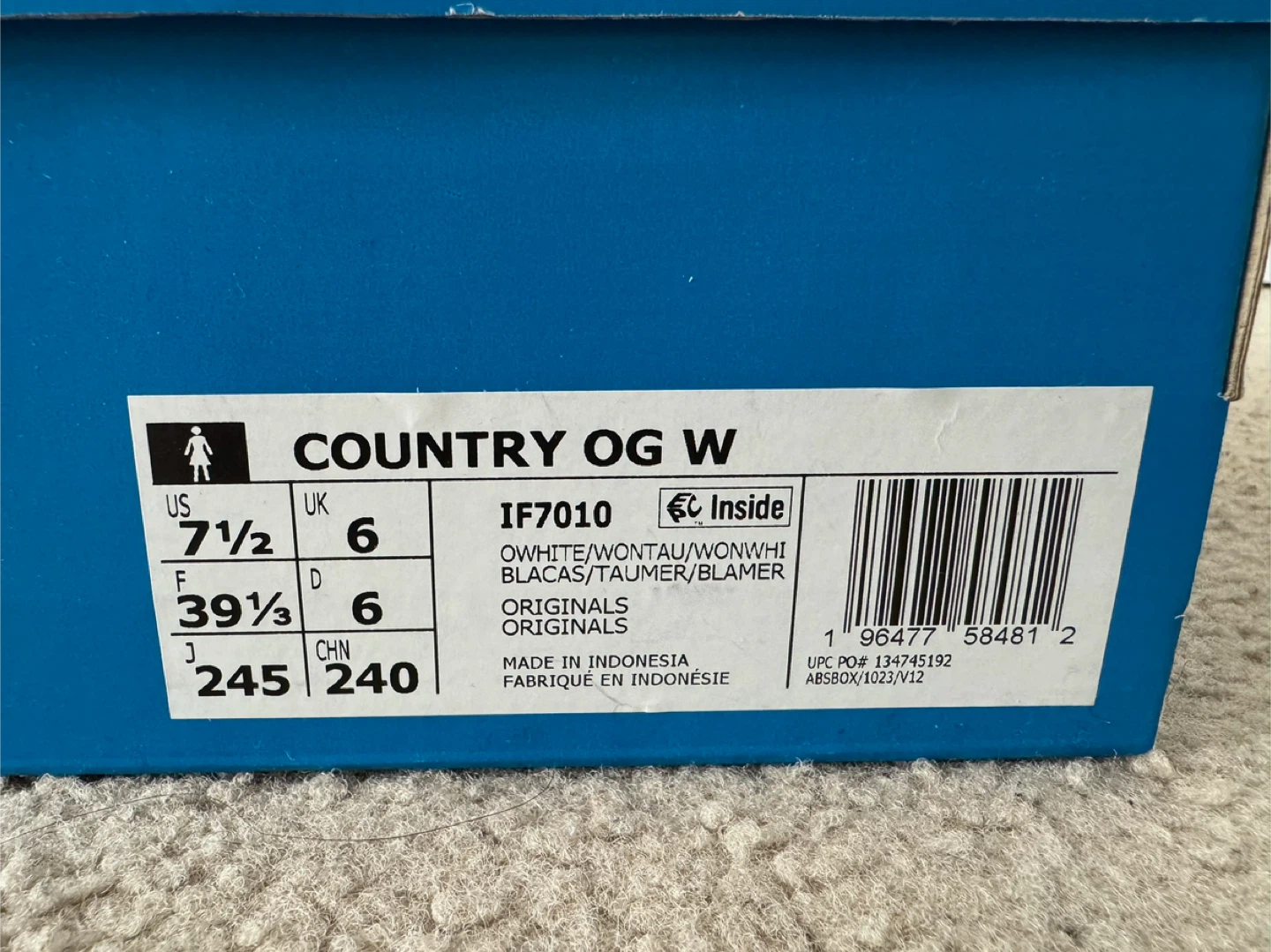 Adidas Country OG - Off White / Wonder Taupe (Women’s Size: 7.5) - photo 2