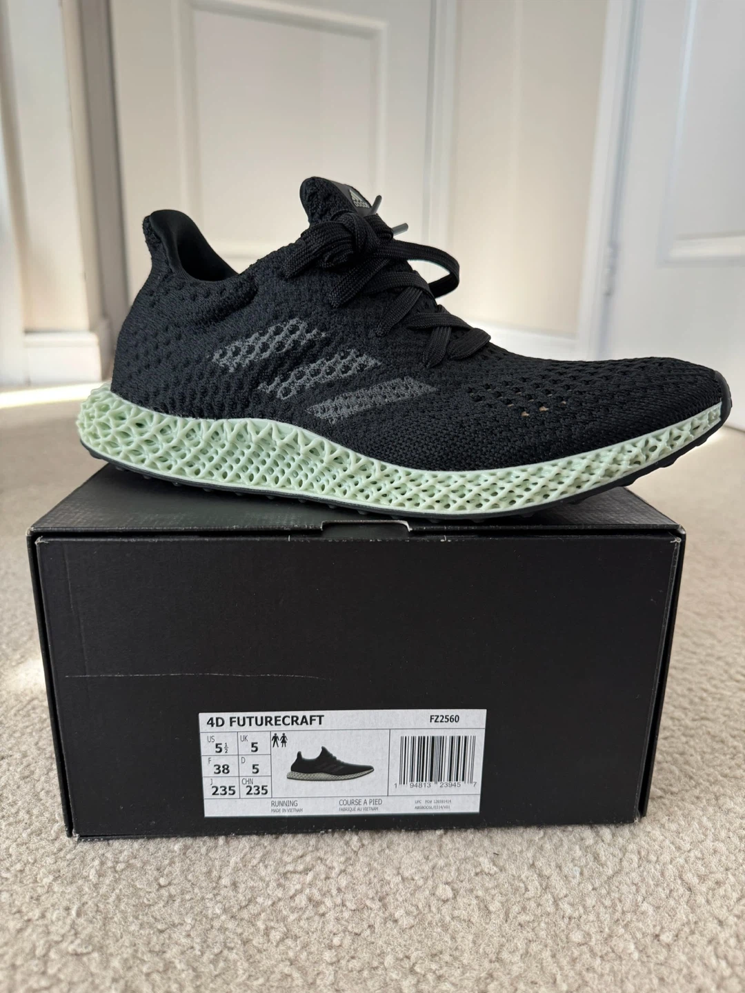 Adidas Futurecraft 4D - Black Linen Green (Women’s Size: 6.5) - photo 5