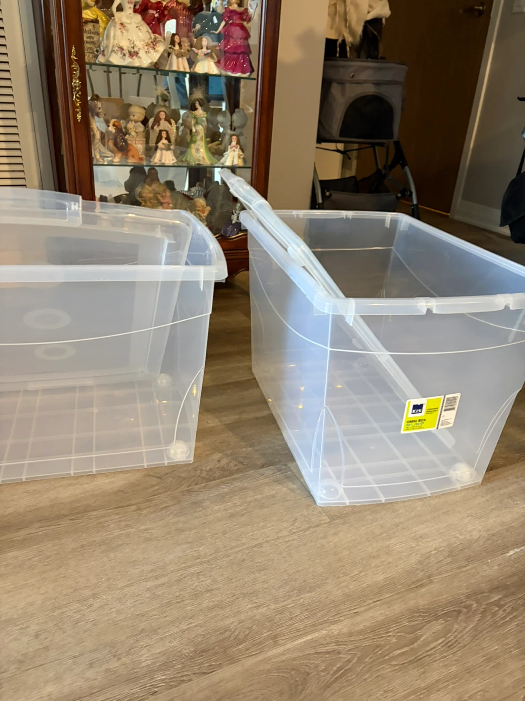 Clear Storage Totes with Lids