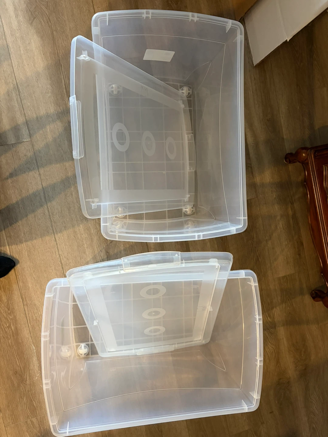 Clear Storage Totes with Lids - photo 2