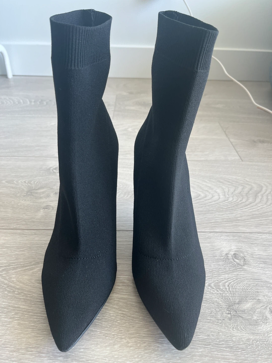 Steve Madden Black Sock Booties - Size 7
