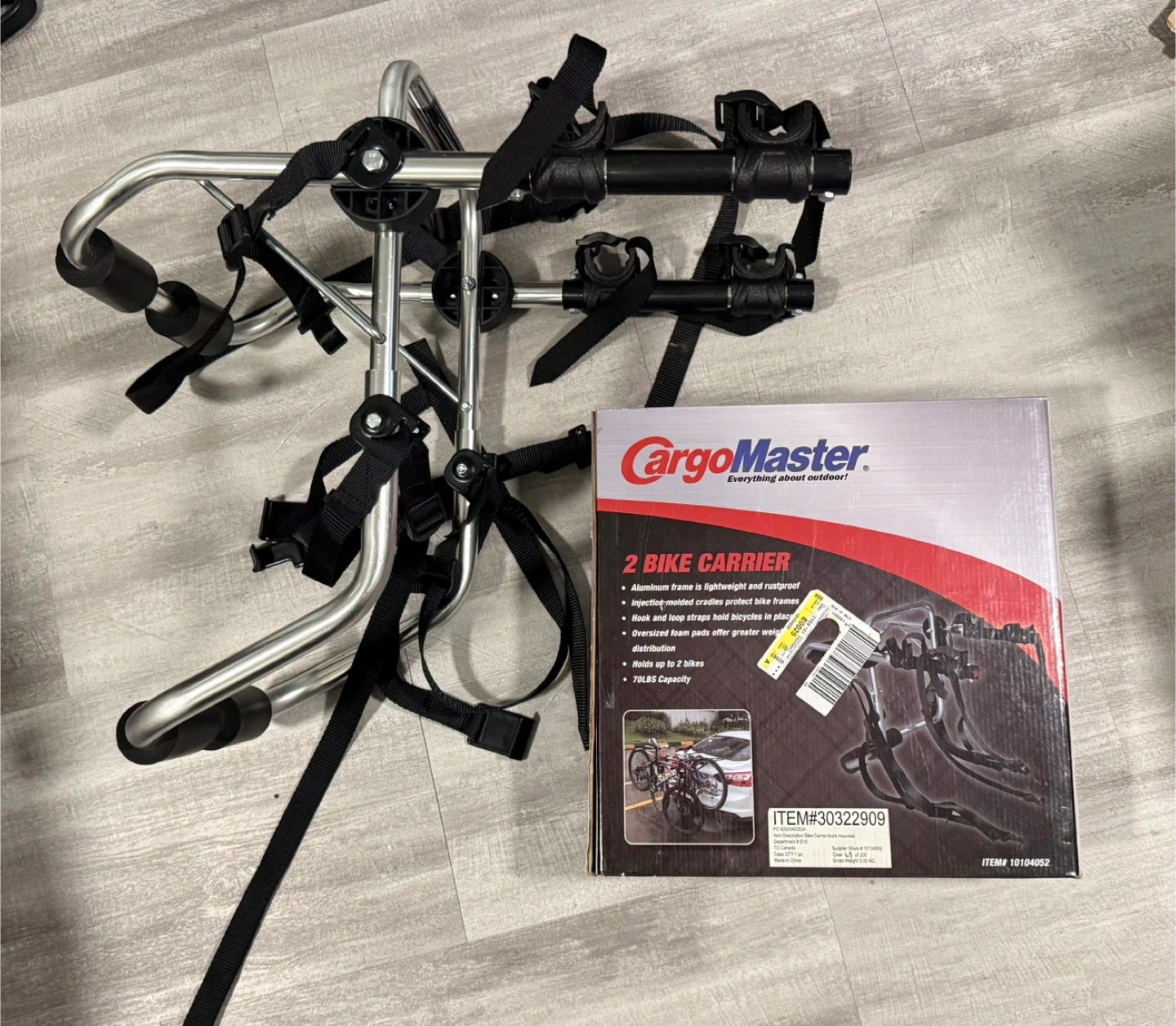 CargoMaster 2 Bike Carrier Trunk Mounted