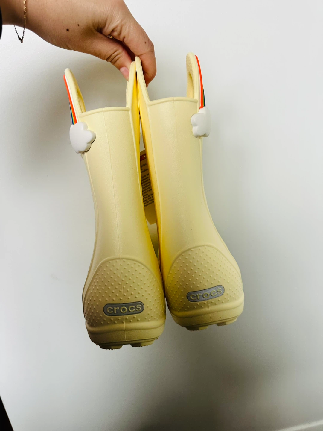 Crocs Handle It Rainbow Rain Boots size J3 - photo 4