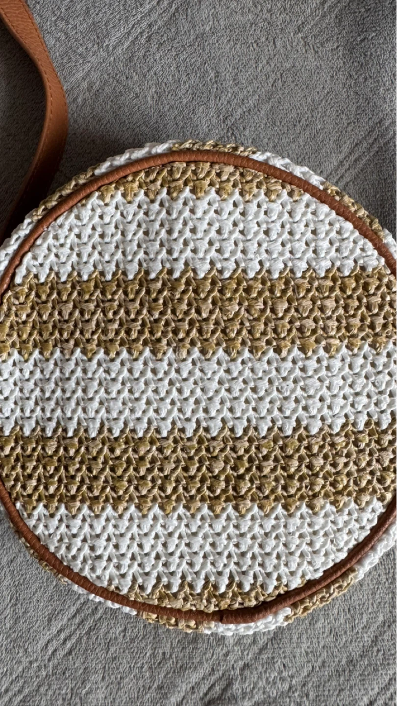 Round Straw Crossbody Bag - photo 2