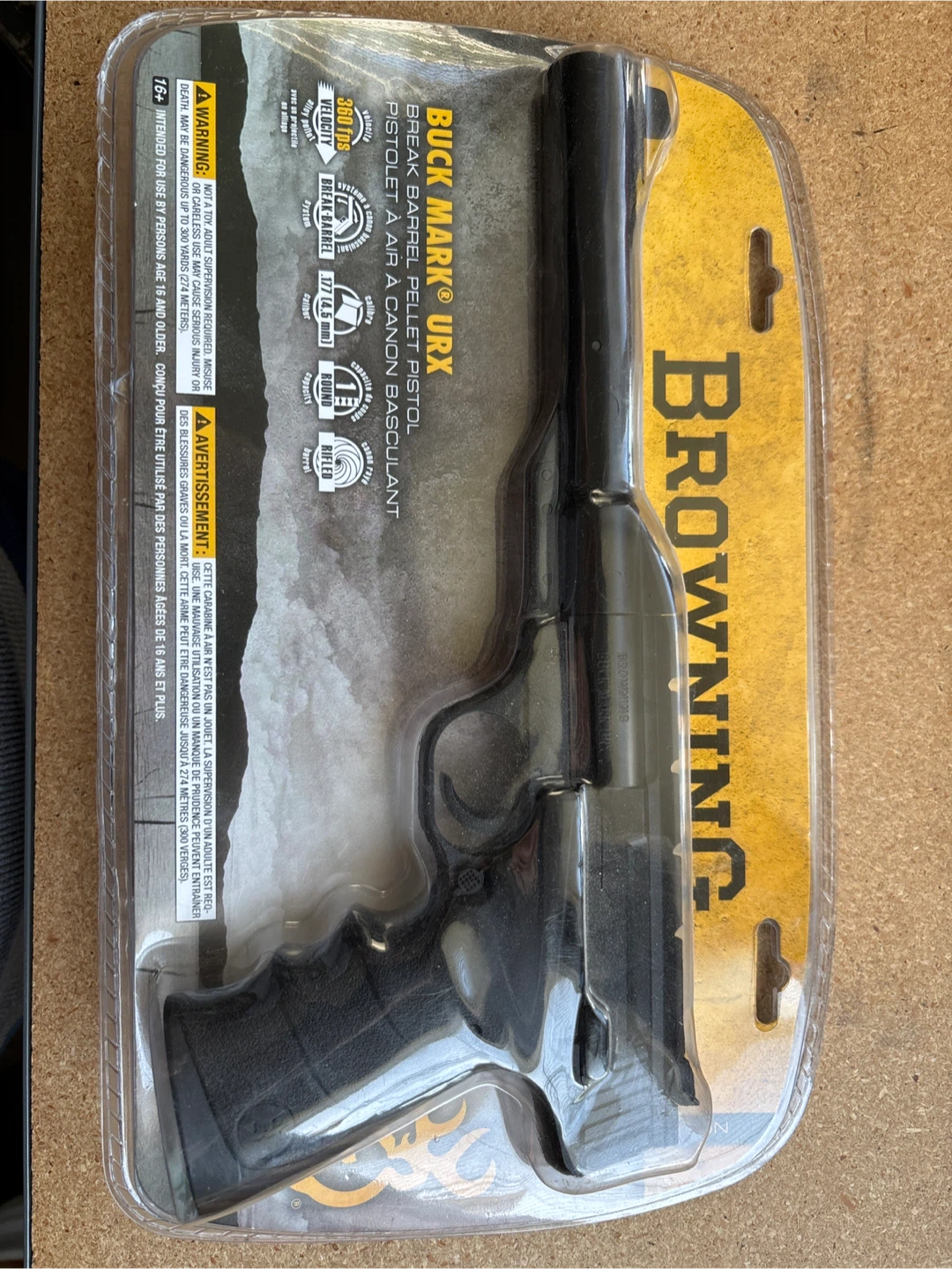 Browning Buck Mark URX Break Barrel Pellet Pistol