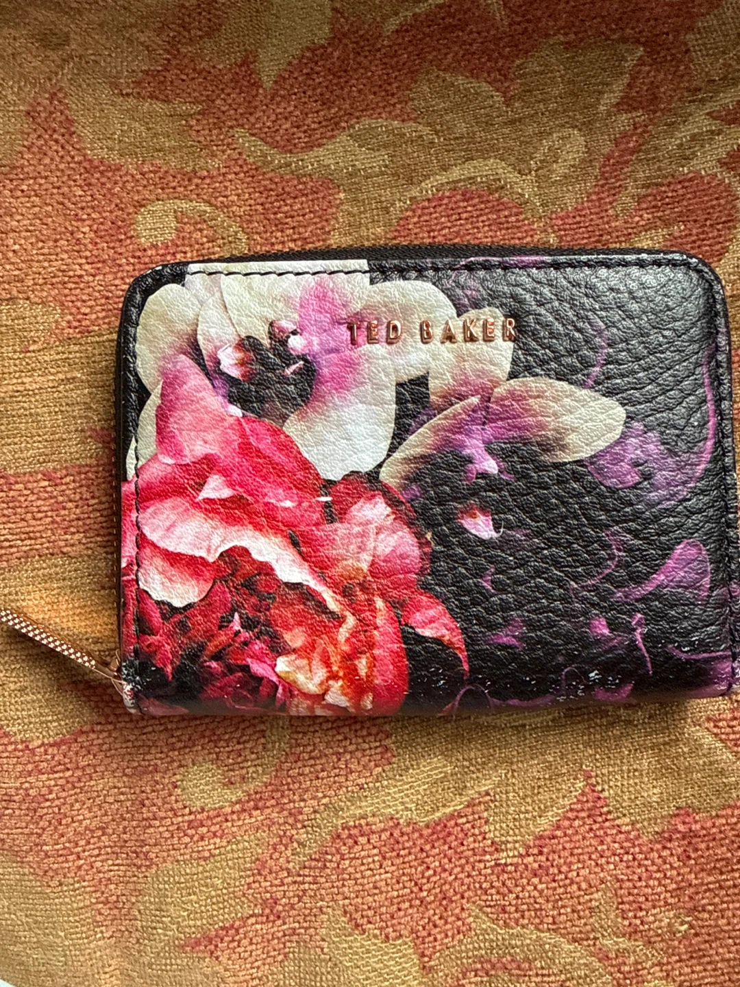 New Ted Baker Floral Zip Around Wallet