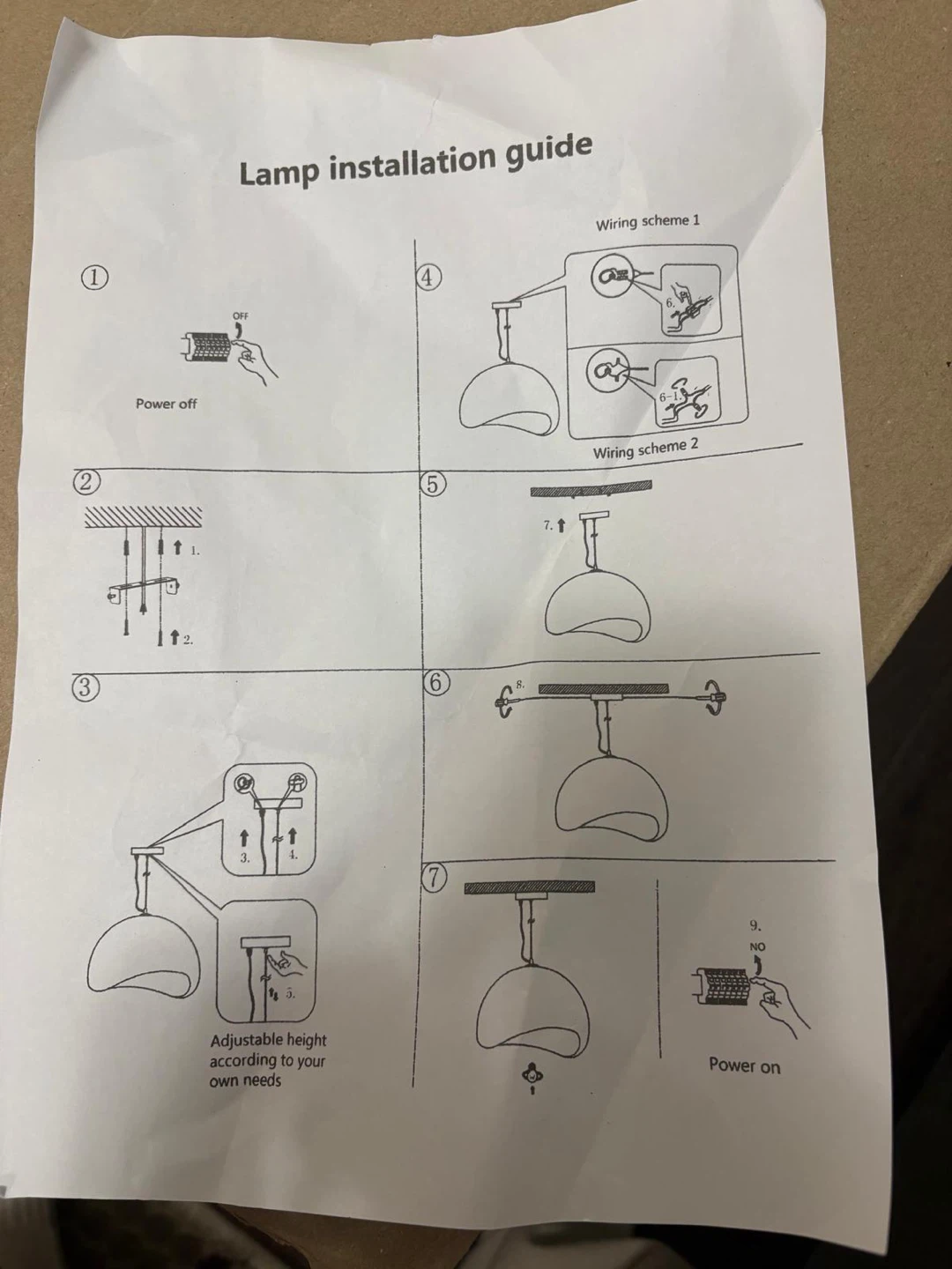Adjustable Pendant Light Fixture