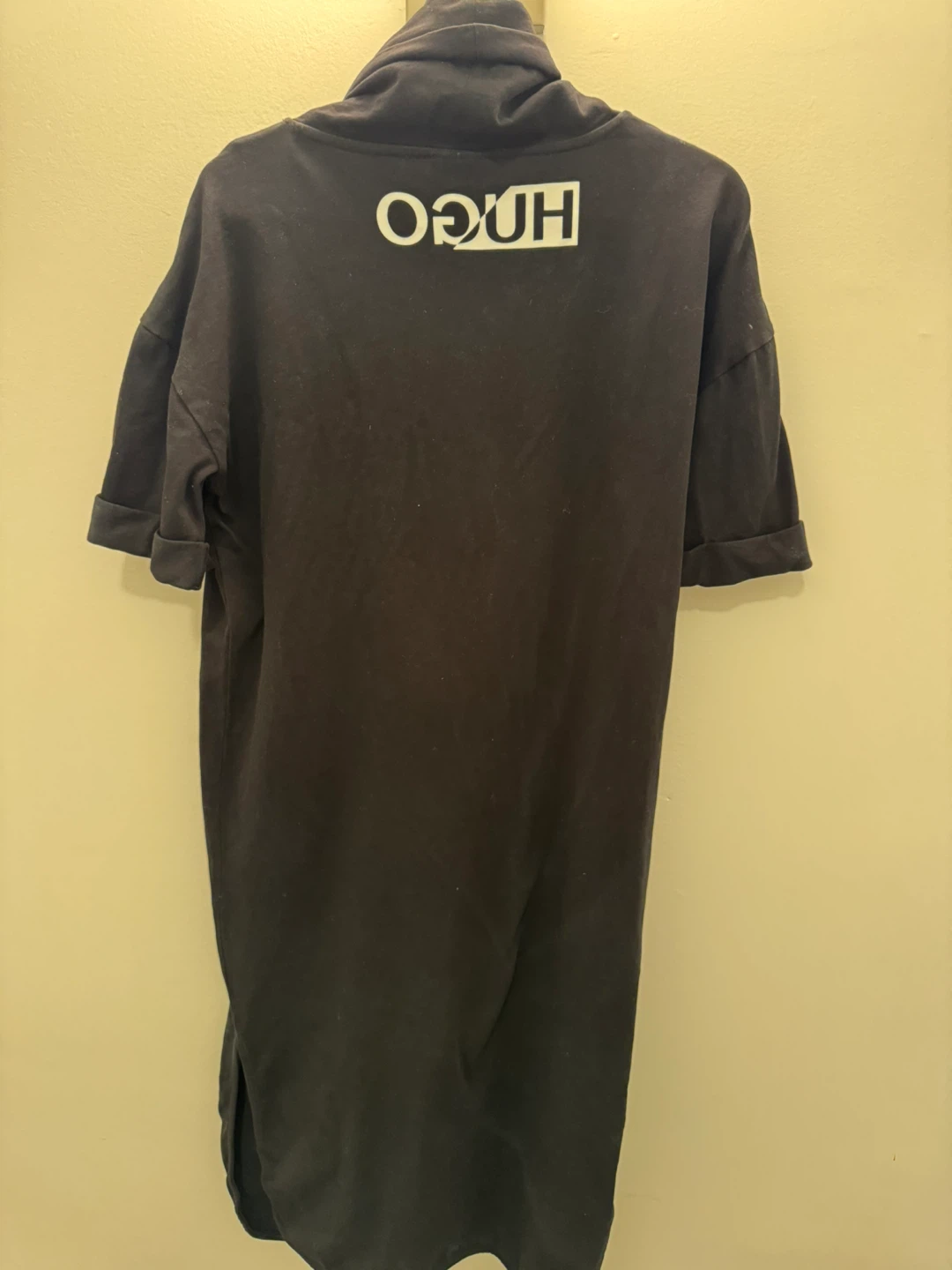 HUGO BOSS Black Knit T-Shirt Dress - photo 3
