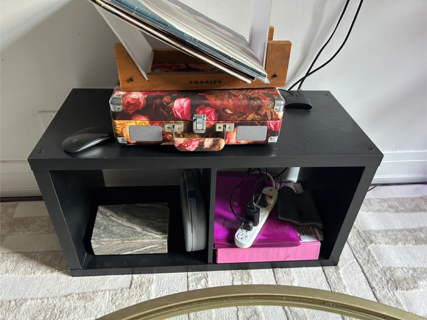 Black 2-Cube Storage Unit - photo 2