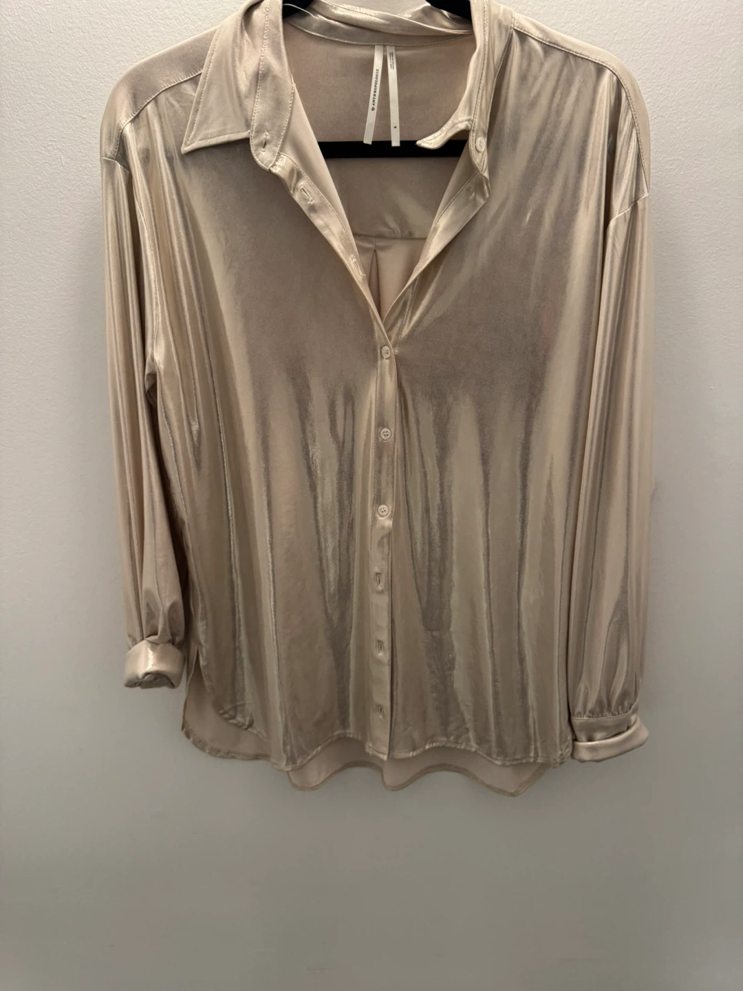 Anthropologie Shimmer Button-Up Shirt - photo 5