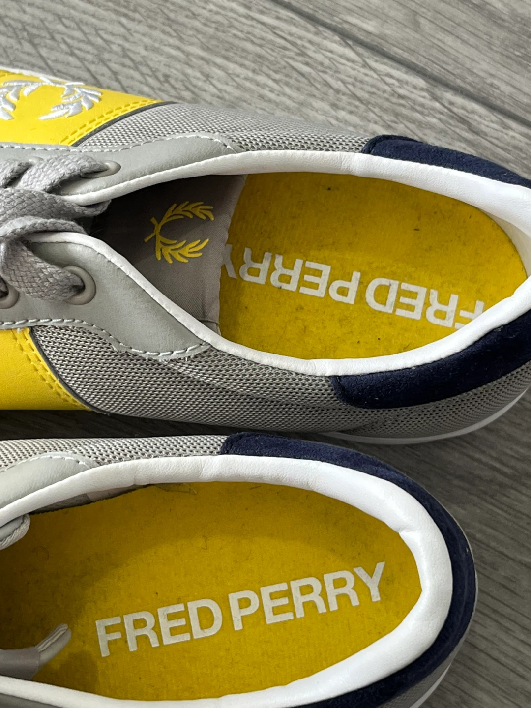 Fred Perry Grey & Yellow Tennis Shoes - photo 3