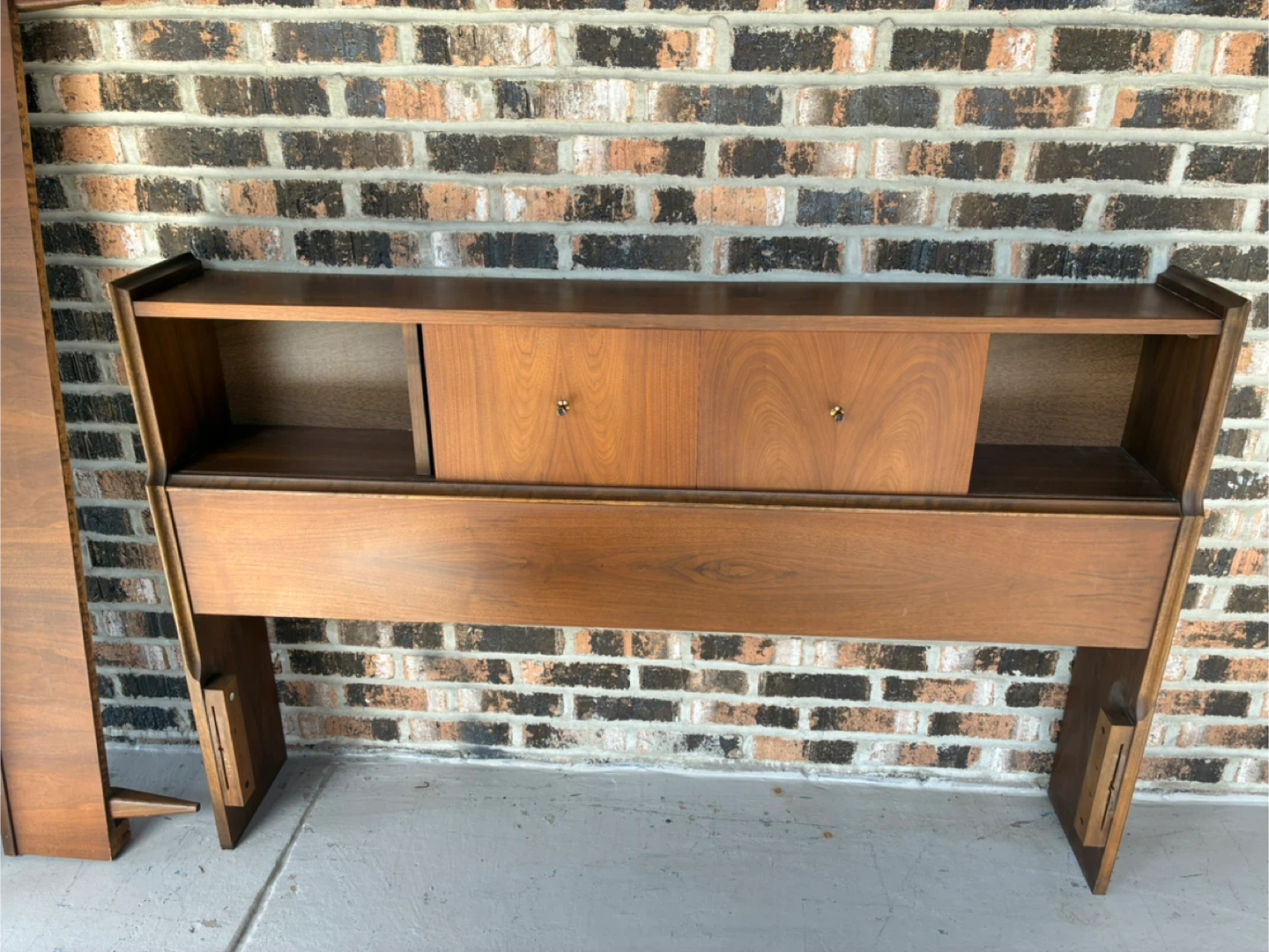 MCM walnut bed frame (full) - photo 2