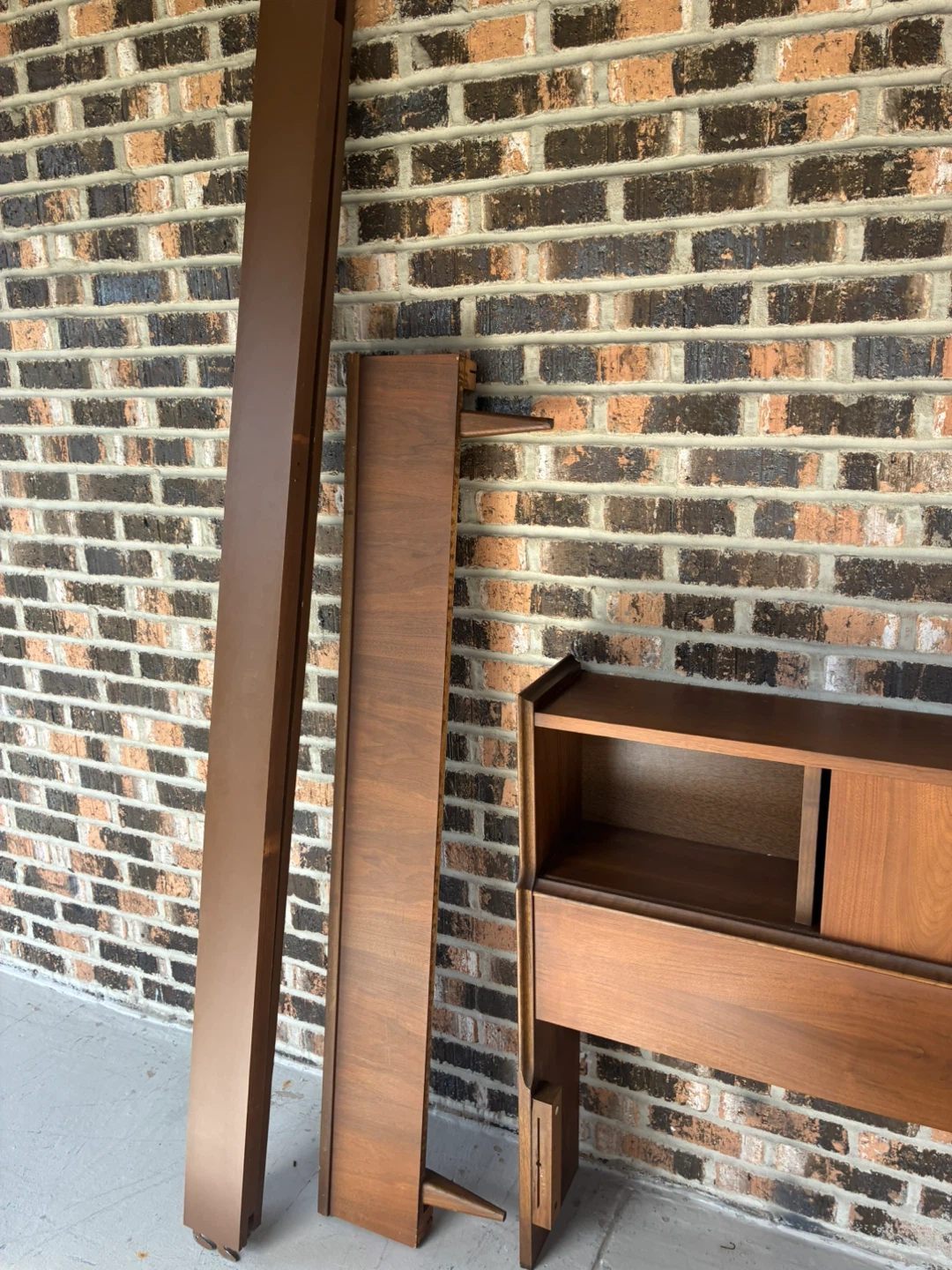 MCM walnut bed frame (full) - photo 3