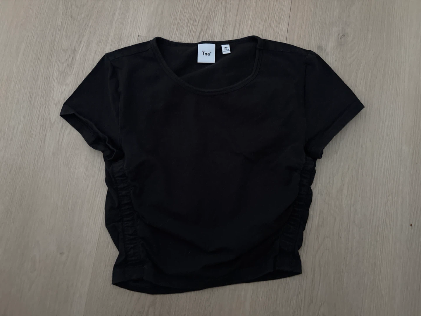 Tna Black Ruched T-Shirt