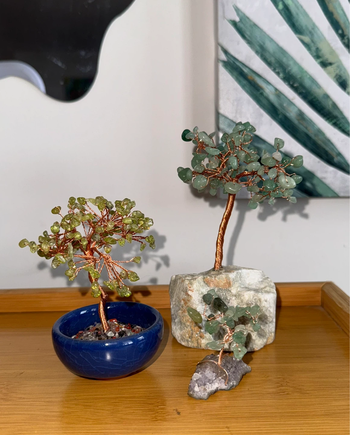 Decorative Crystal Gemstone Trees (Set of 3) - photo 4