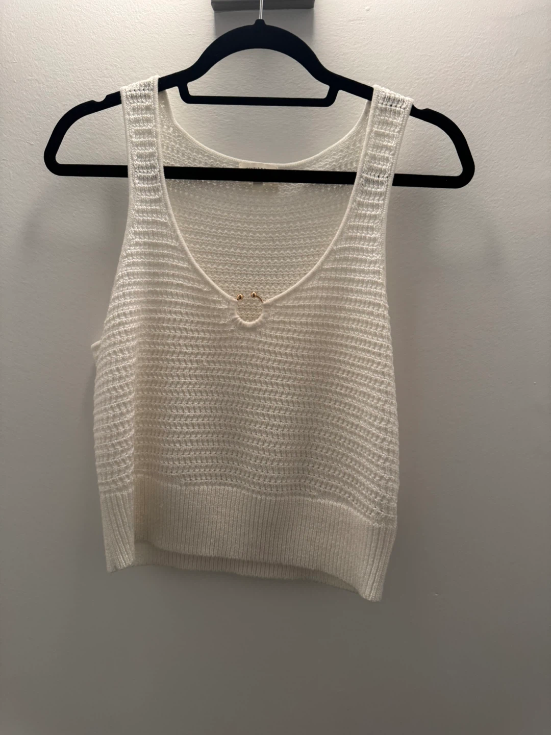 Gentle Fawn White Knit Tank Top