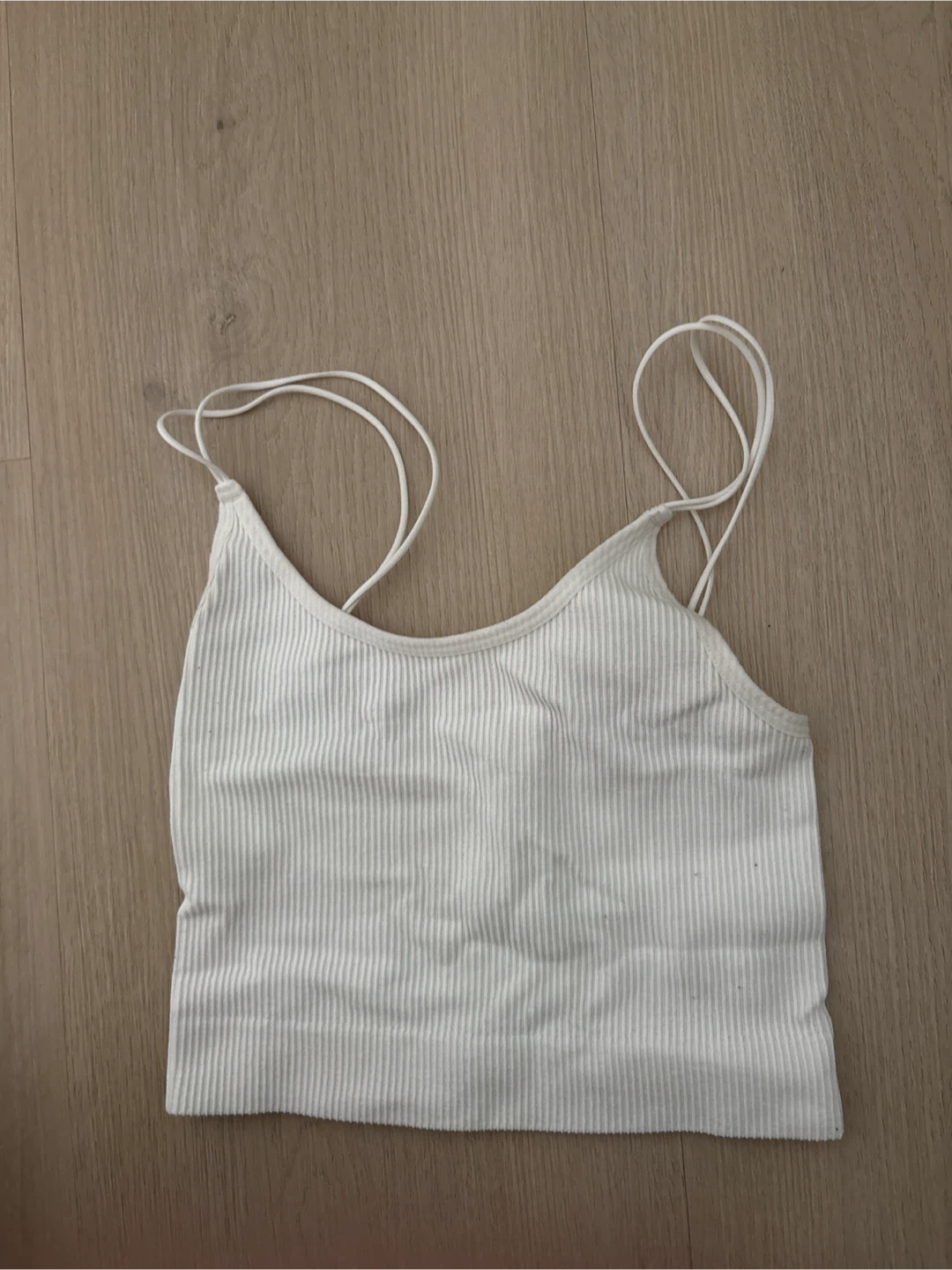 Sunday Best White Ribbed Tank Top
