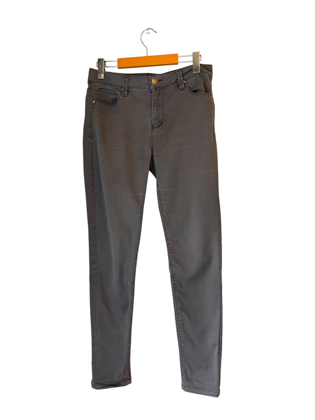 Lord & Taylor Design Lab Grey Mid-Rise Skinny Pants Size 28