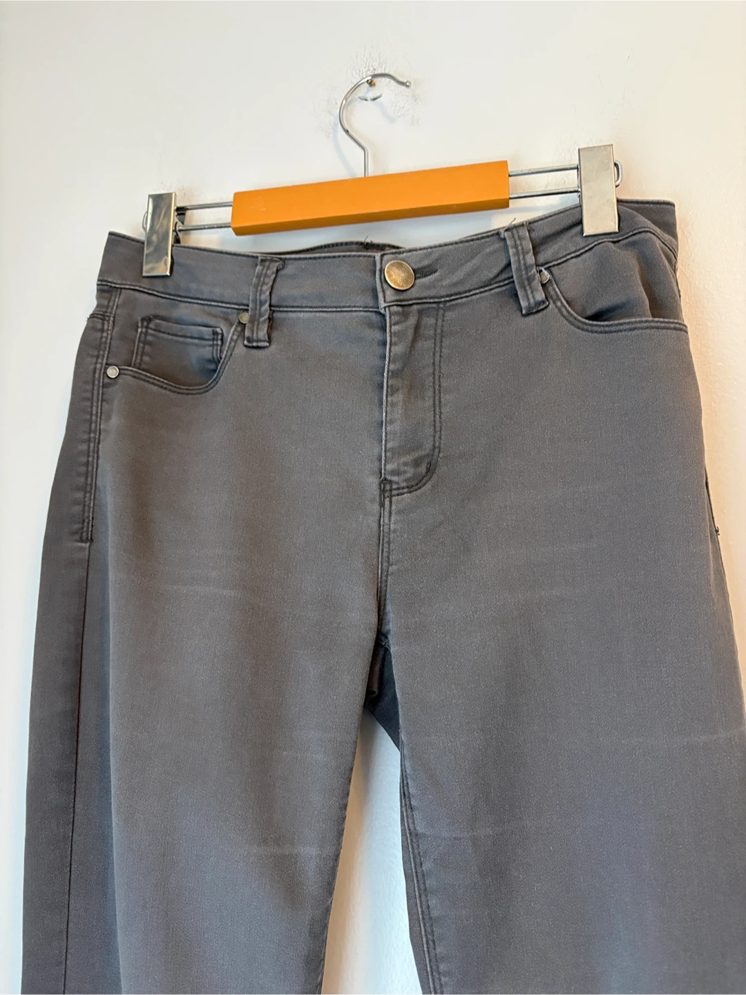 Lord & Taylor Design Lab Grey Mid-Rise Skinny Pants Size 28 - photo 3