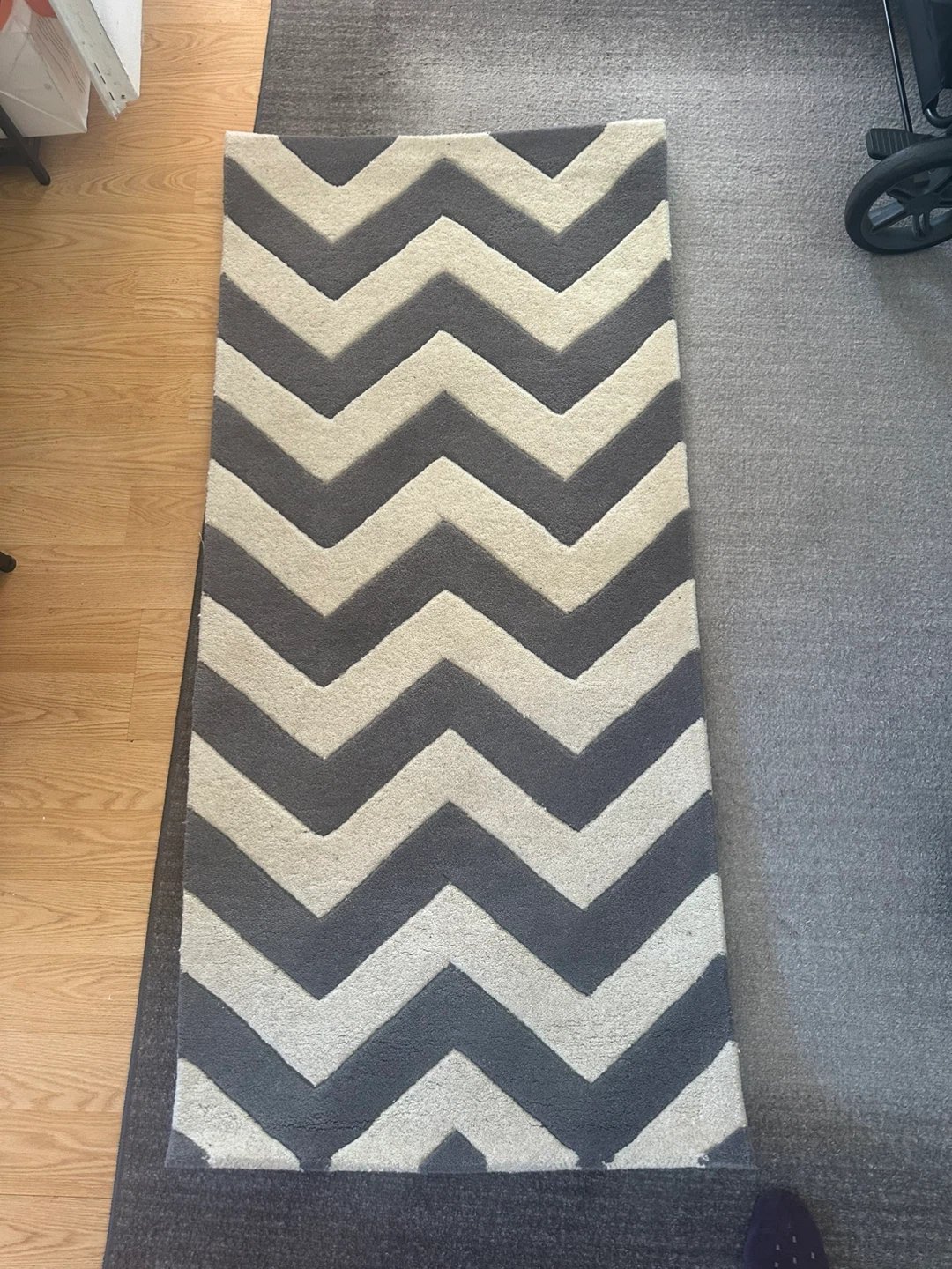 Safavieh Chatham Chevron Rug 2'3" x 5' Dark Grey/Ivory - photo 3