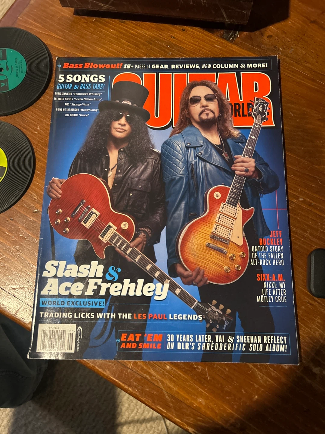 Guitar World Magazine - Slash & Ace Frehley Cover