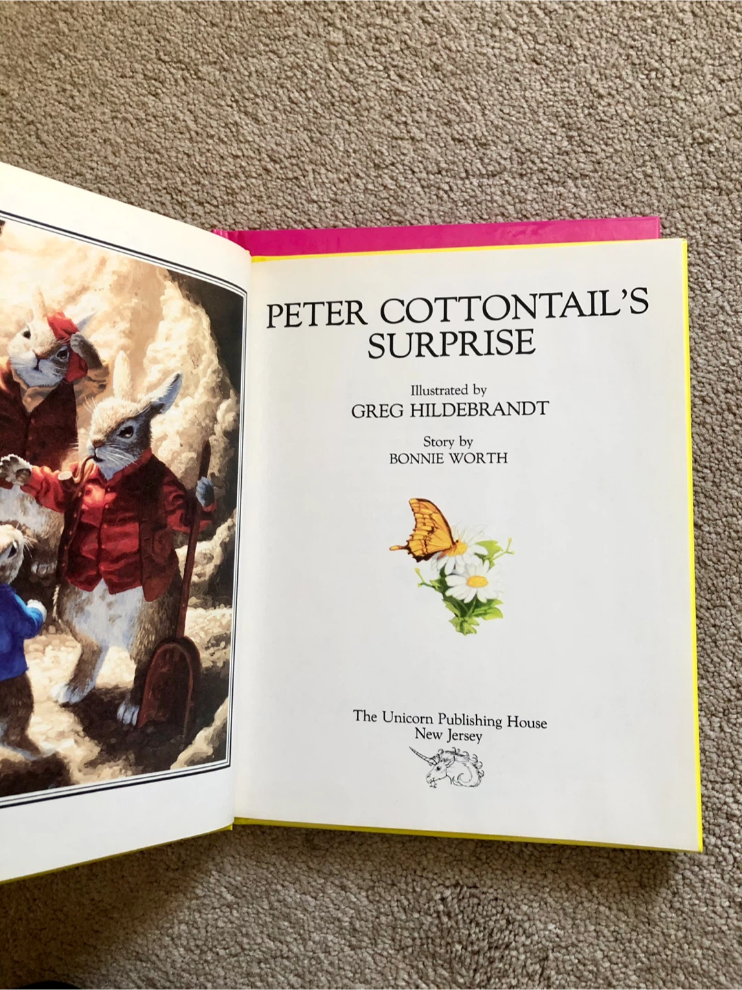 Vintage Bunny Books, Lot of 2, never used - photo 5