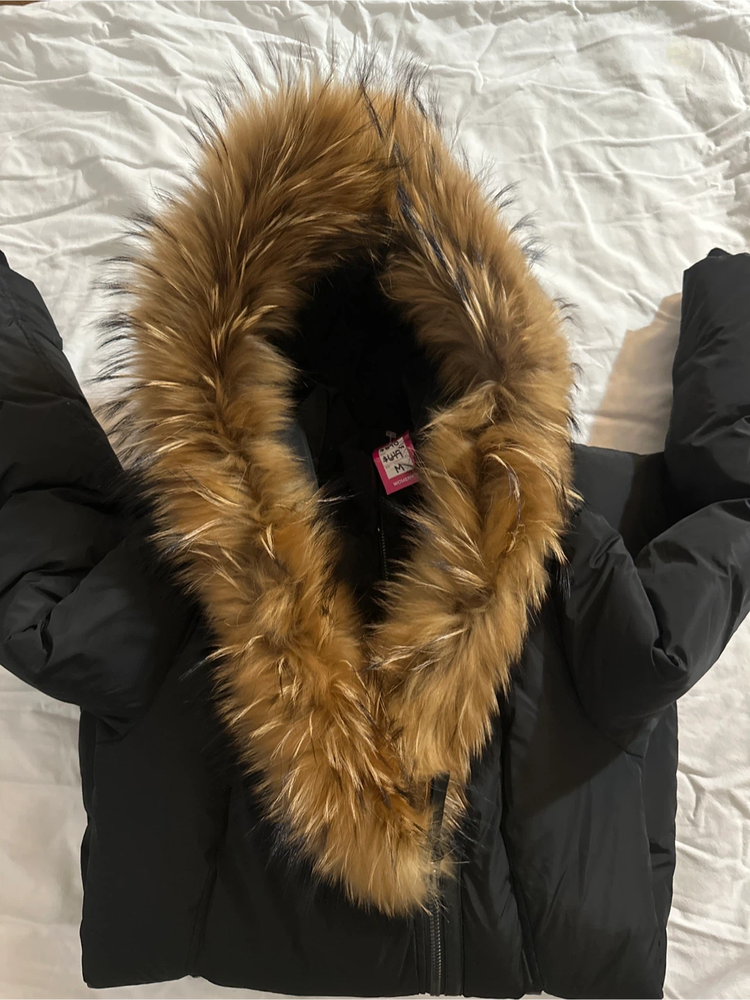 Mackage Black Puffer Coat with Fur Hood - photo 2