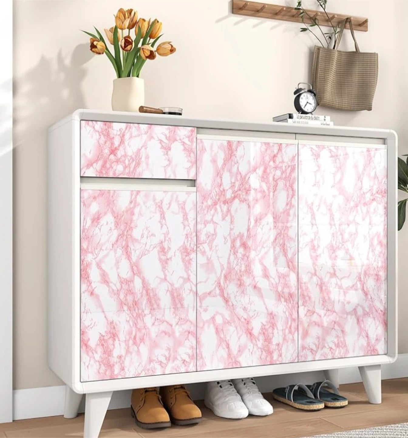 New glossy pink or greenish marble pattern rolls - photo 2
