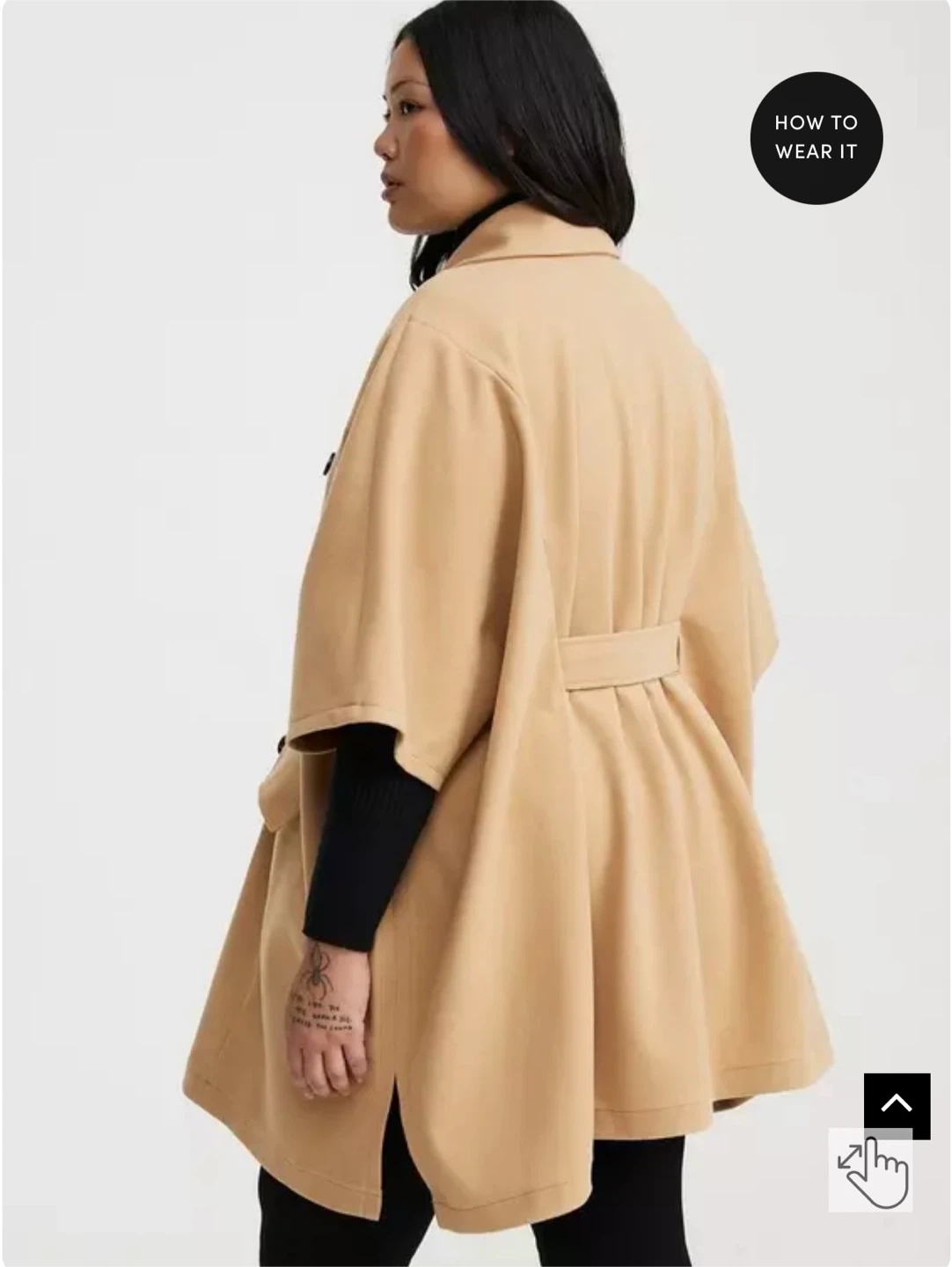 NEW MINT Tie-Front Cape Coat Torrid Size 2 - photo 5