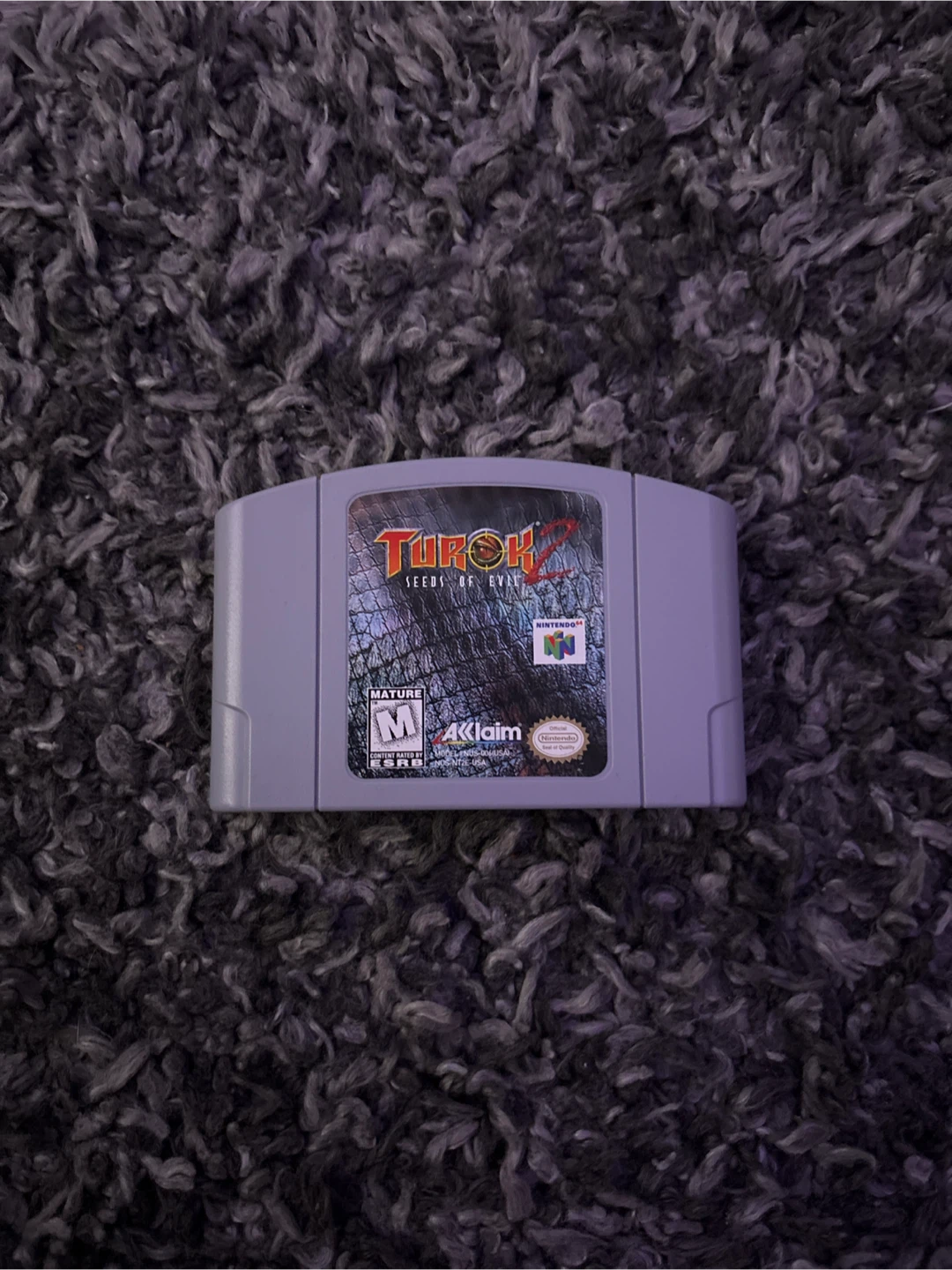 Nintendo 64 Turok 2 Seeds of Evil Video Game Cartridge
