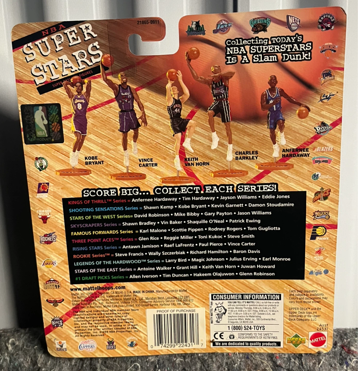 99-00 Mattel NBA Super Stars Vince Carter Court Collection - photo 2