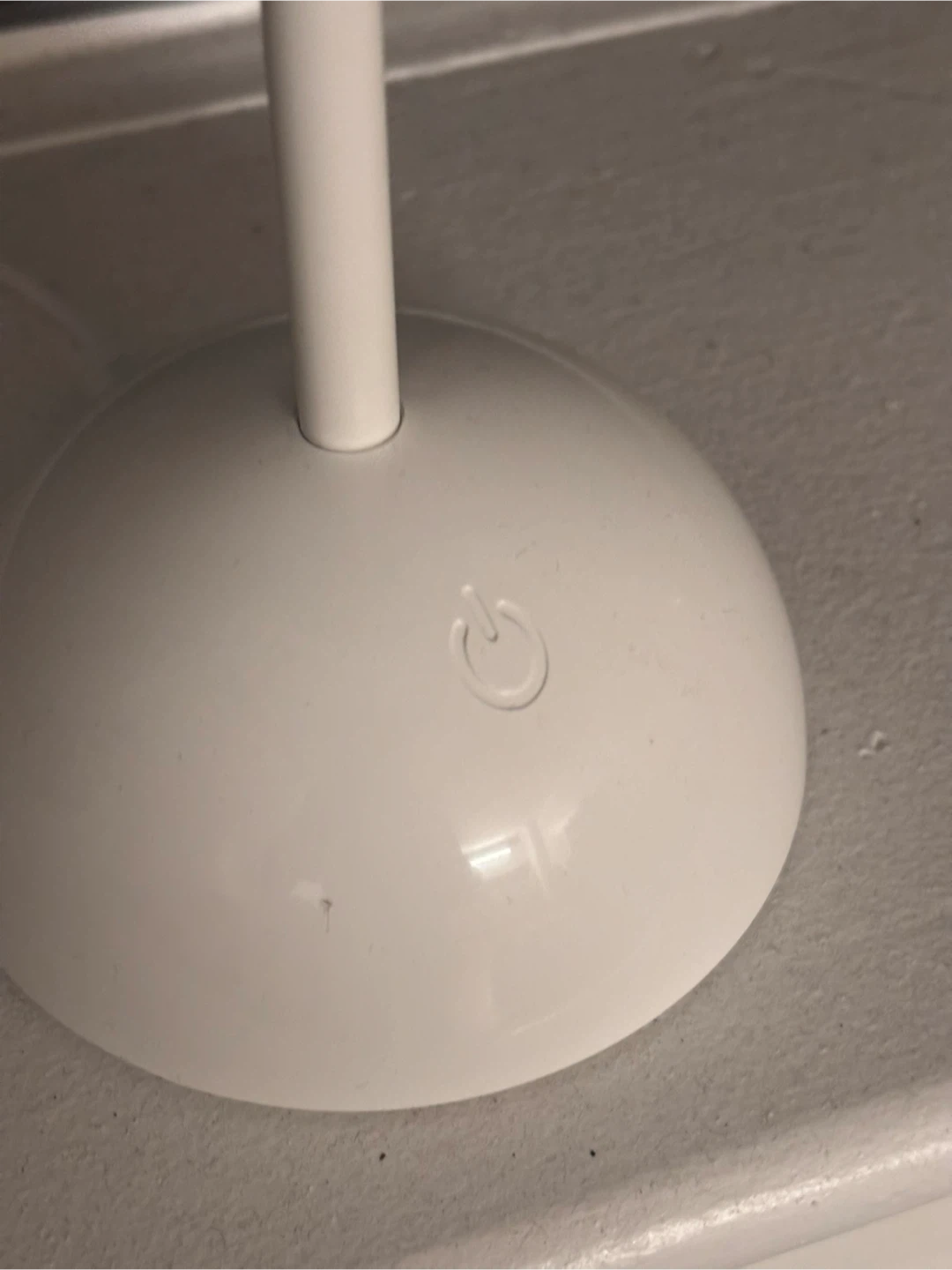 White Mushroom-Shaped Desk Lamp with USB Charging - photo 3