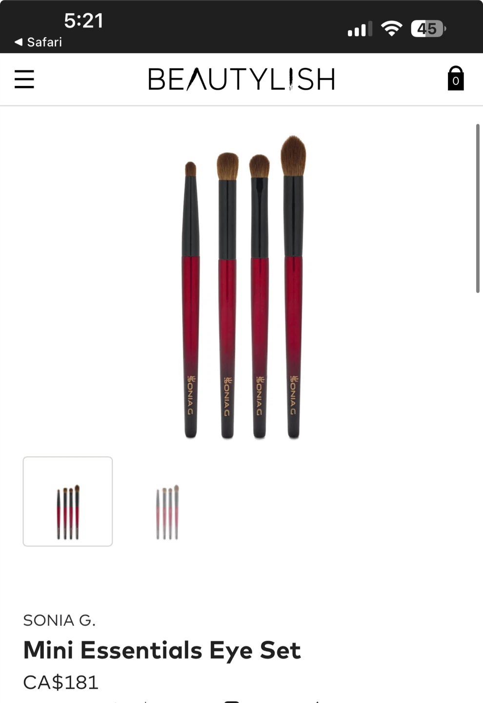 Sonia G. Mini Essentials Eye Brush Set - photo 2