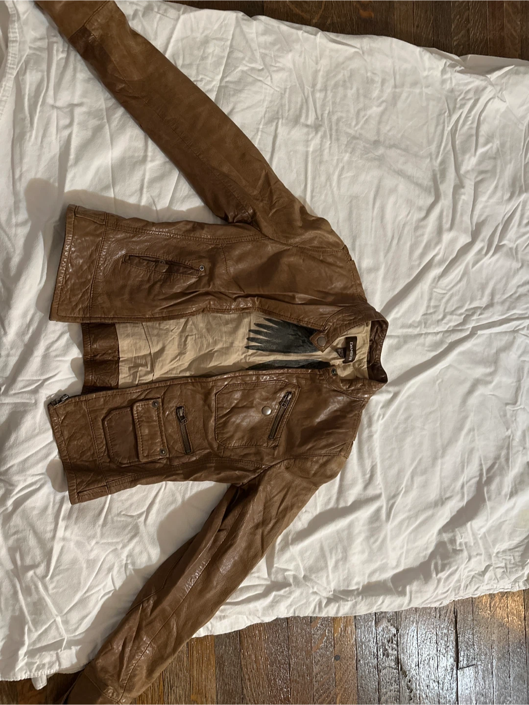 Light Brown Leather Jacket