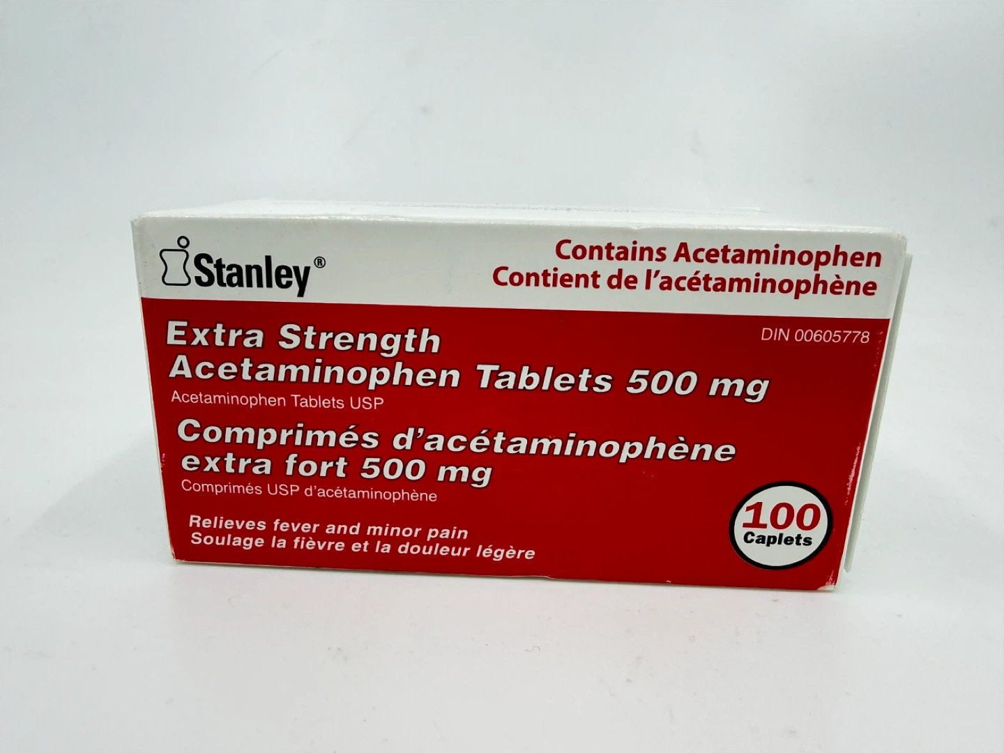 Stanley Extra Strength Acetaminophen Tablets 500 mg