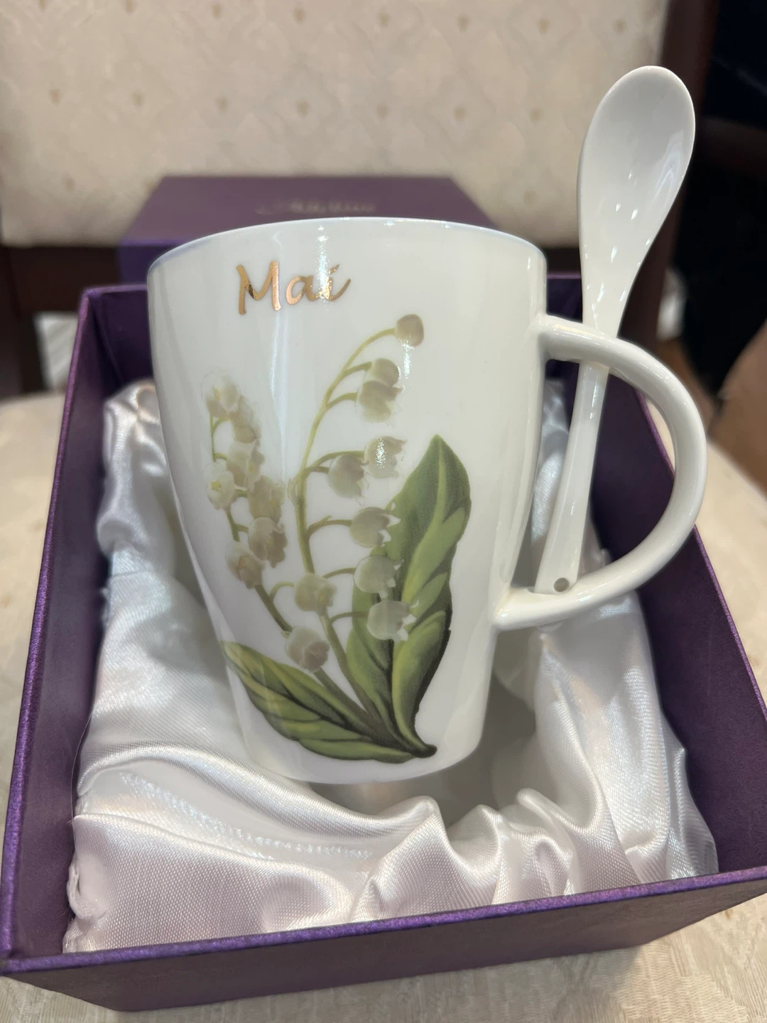 Adeline Porcelain Mug with Spoon - photo 3