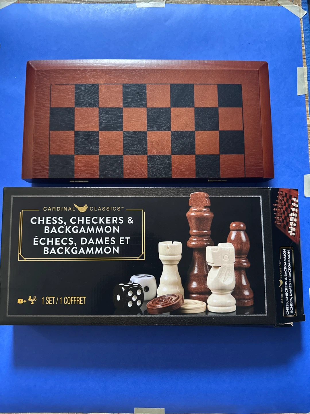 Cardinal Classics 3-in-1 Chess, Checkers & Backgammon Game Set - photo 4